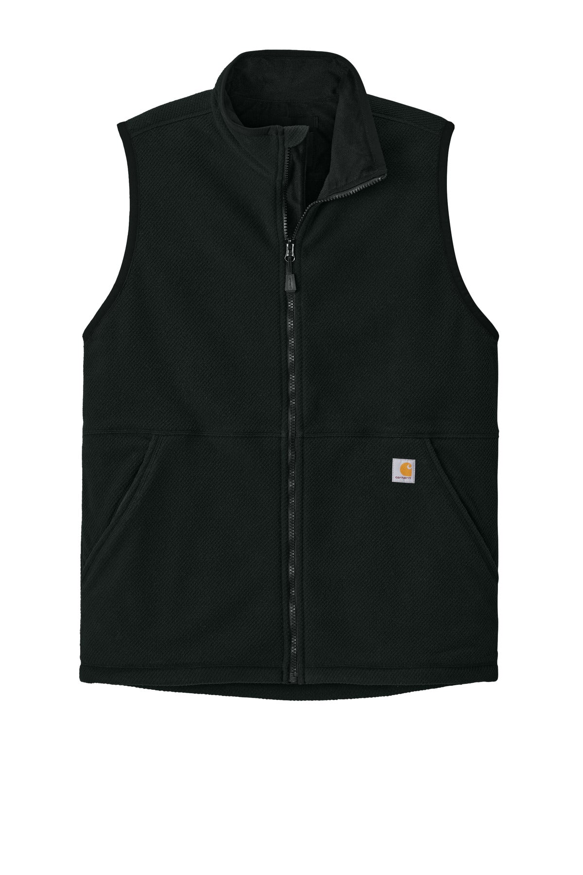 Carhartt  Textured Fleece Vest — CT106418 — Black flat front