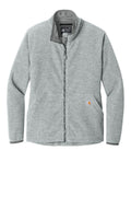 Carhartt  Women's Textured Full-Zip Fleece Jacket CT1 — CT106419 — Heather Grey flat front