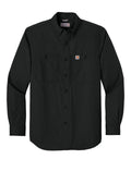 Carhartt Rugged Professional Series Long Sleeve Shirt — CT106689 — Black flat front