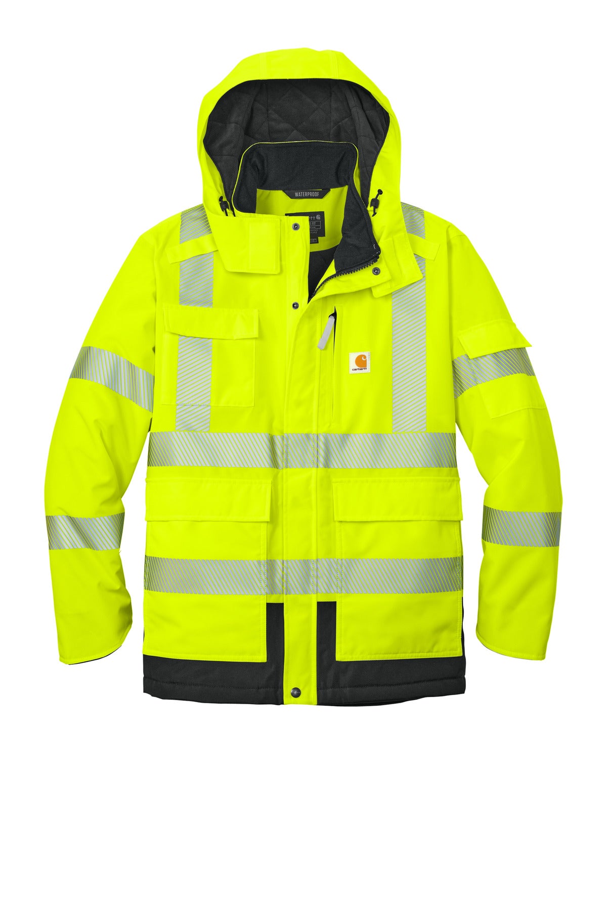 Carhartt  ANSI 107 Class 3 Waterproof Heavyweight Ins — CT106694 — Brite Lime flat front
