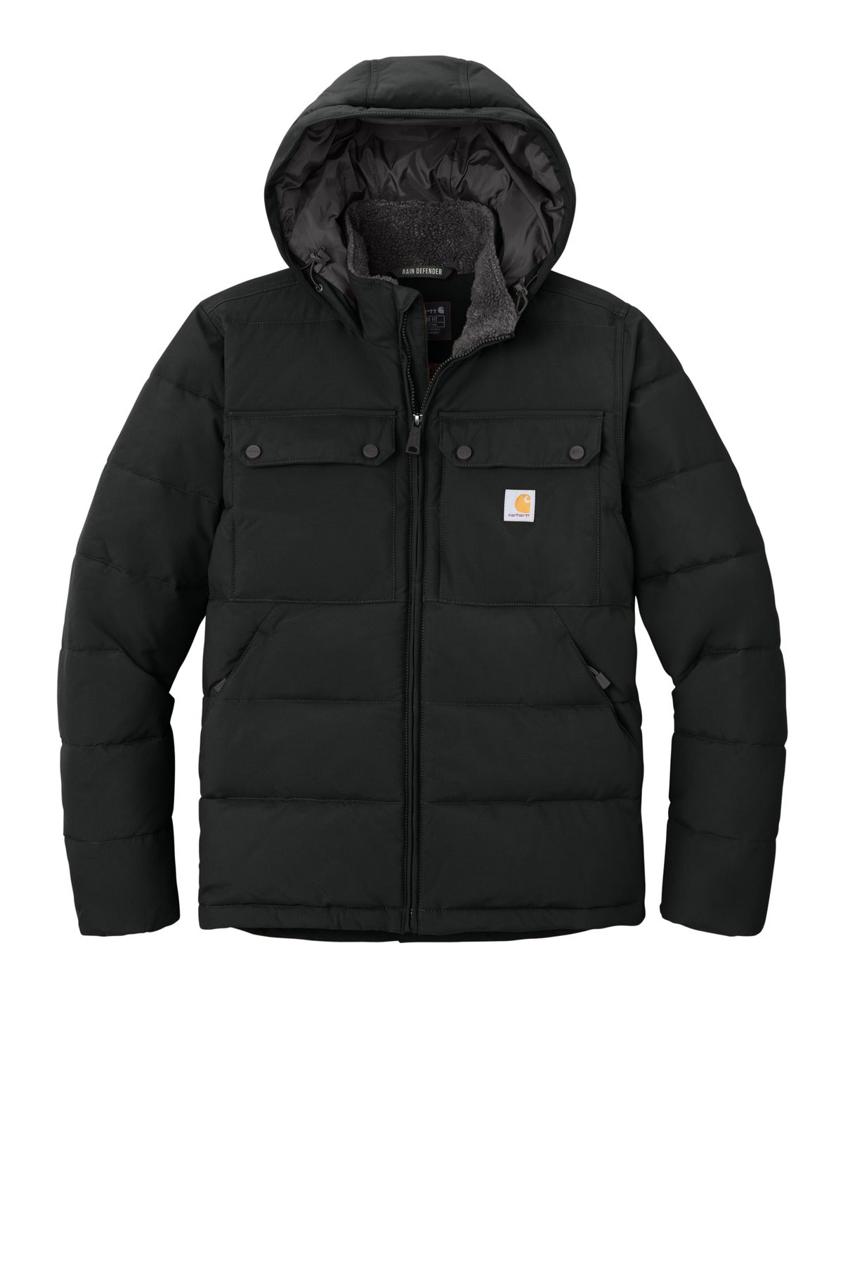 Carhartt  Montana Insulated Hooded Jacket — CT107082 — Black flat front