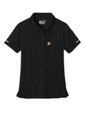 Carhartt  Women's FLD & RSCU Polo — CTC12119 — Black flat front