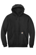 Carhartt Midweight Pullover Hoodie - Embroidered — CTK121 — Black flat front