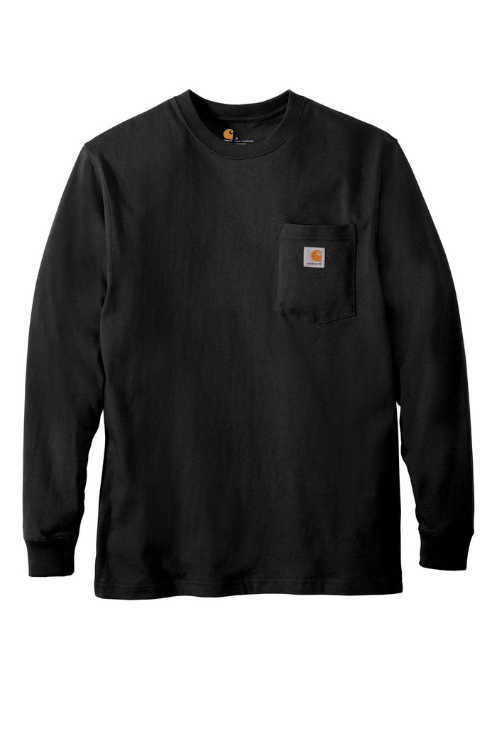 Carhartt Workwear Crewneck Long Sleeve Pocket T-shirt - Embroidered — CTK126