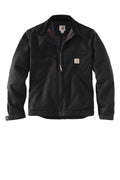 Carhartt Tall Duck Detroit Jacket - Embroidered — CTT103828 — Black flat front