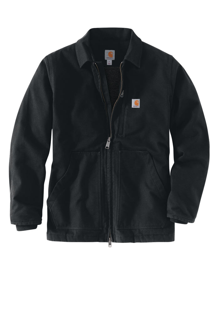 Carhartt Tall Washed Duck Sherpa-Lined Coat — CTT104293