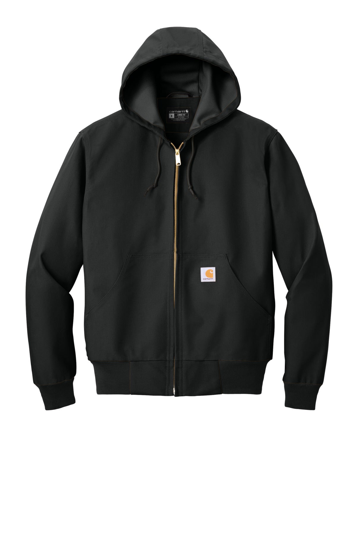 Carhartt  Tall Thermal-Lined Duck Active Jac. CTT106 — CTT106678 — Black flat front