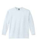 District Perfect Weight Long Sleeve T-shirt — DT105 — Bright White flat front