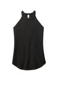 District Women's Tri-Blend Rocker Tank — DT137L — Black flat front