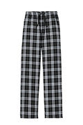 District Flannel Plaid Pant — DT1800 — Black flat front