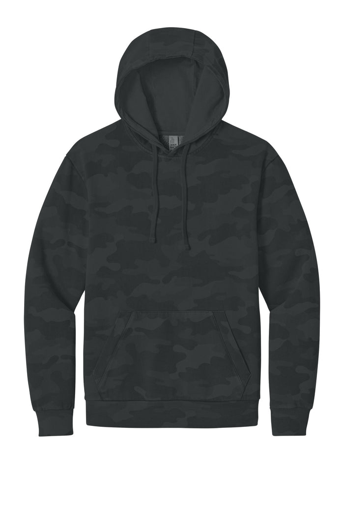 District Wash Camo Recycled Fleece Pullover Hoodie — DT2200C