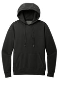 District Wash Garment Dyed Fleece Pullover Hoodie — DT2200 — Black flat front