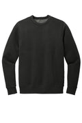 District Wash Garment Dyed Fleece Crewneck Sweatshirt — DT2204 — Black flat front