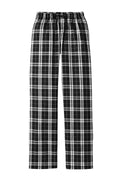 District Women’s Flannel Plaid Pant — DT2800 — Black flat front