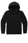 District V.I.T. Zip Hoodie — DT6102Y — Black flat front