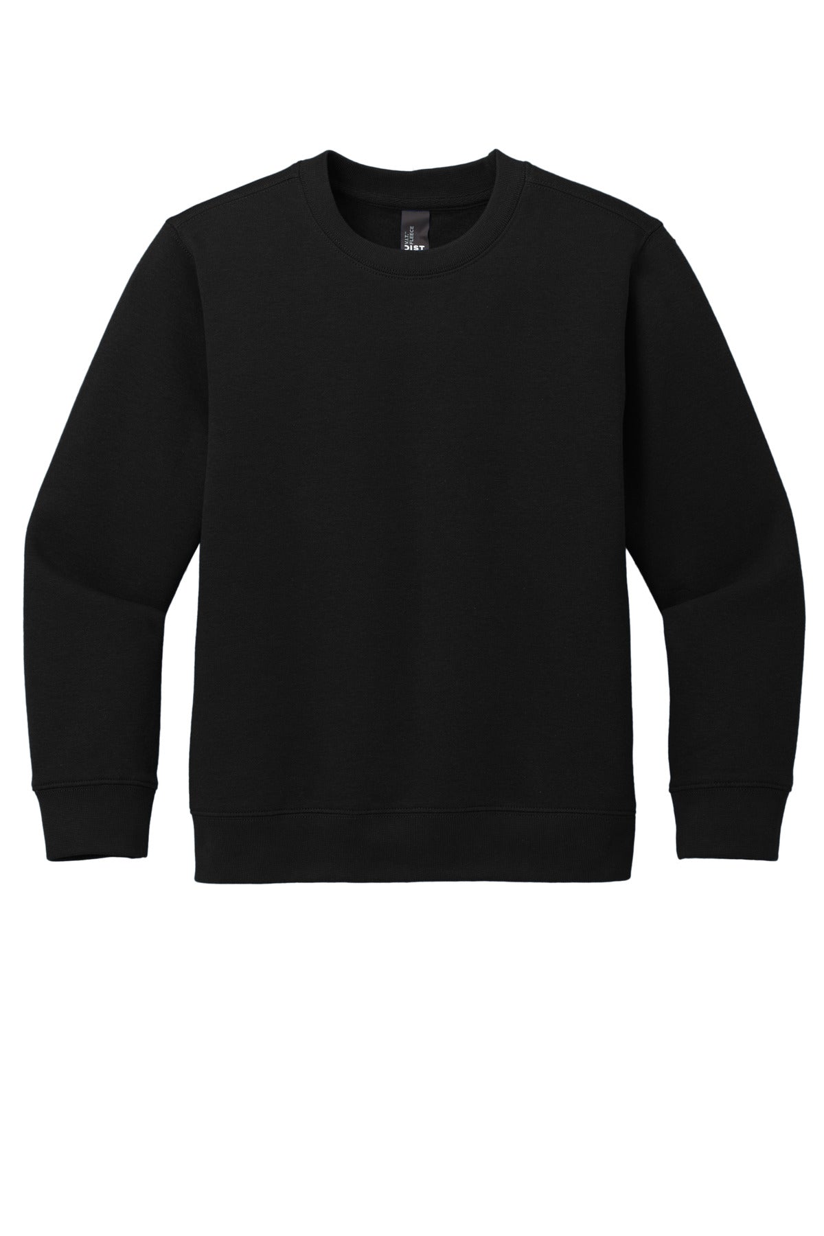 District V.I.T. Crewneck Sweatshirt — DT6104Y — Black flat front