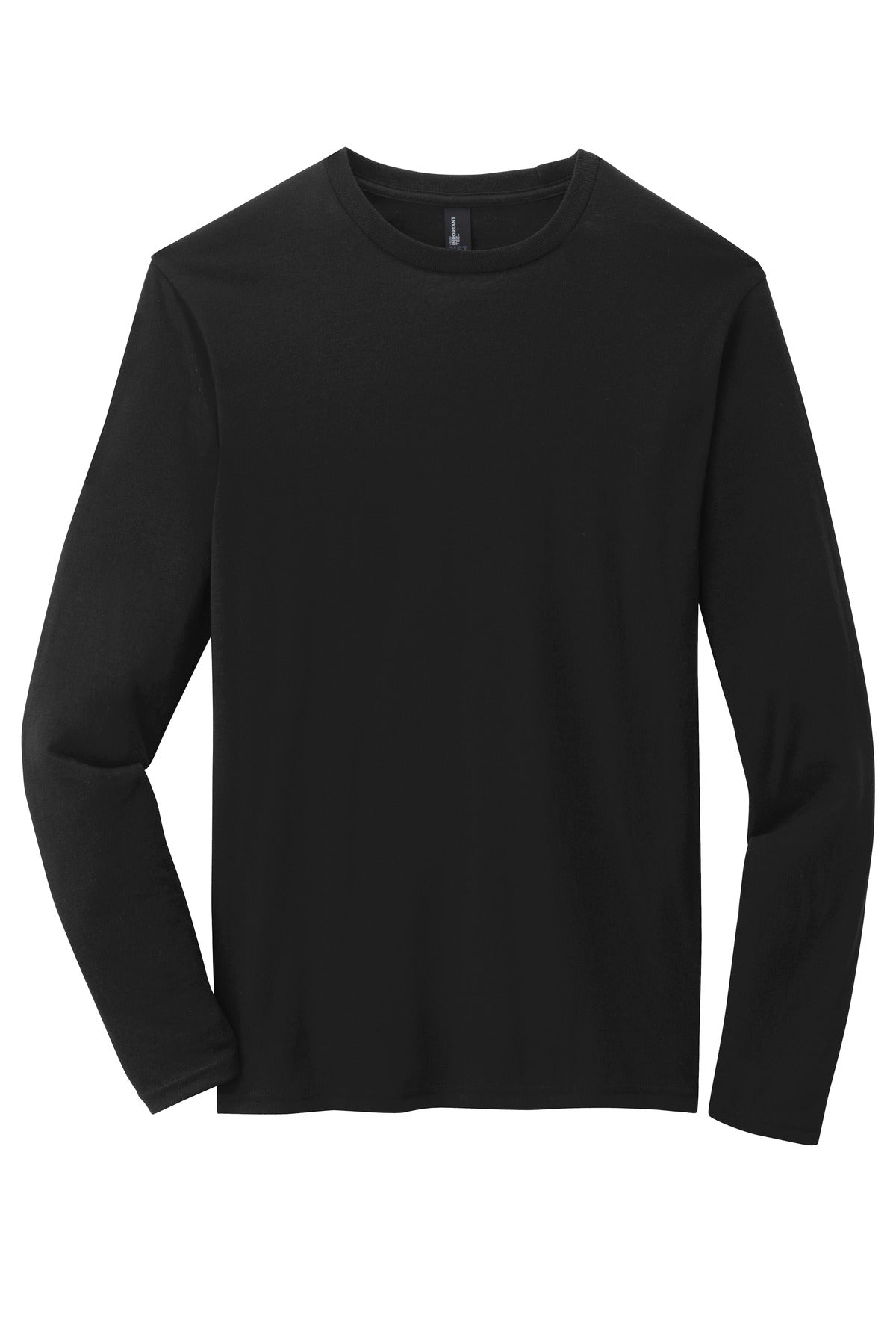 District V.I.T. Long Sleeve T-shirt — DT6200 — Black flat front