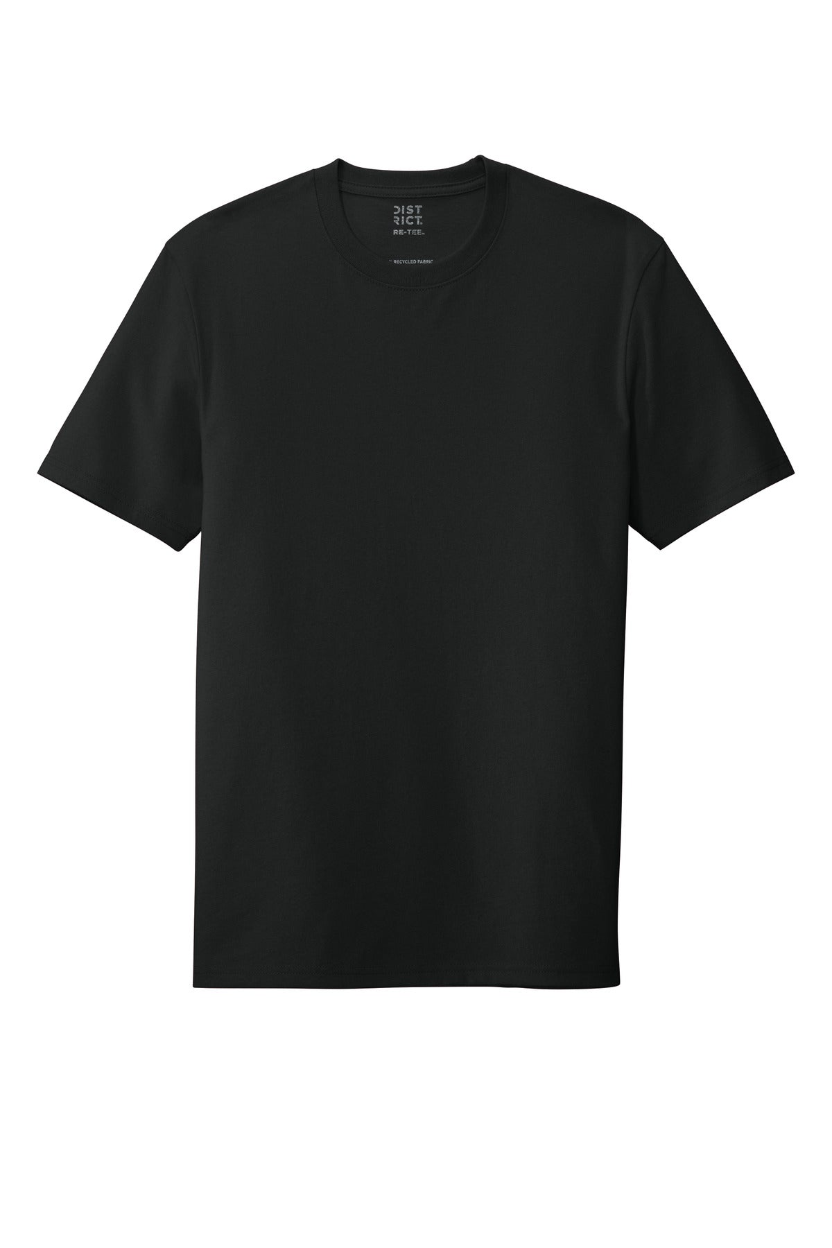 District Re-Tee T-shirt — DT8000 — Black flat front