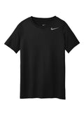 Nike Youth Team rLegend Tee — DV7317 — Black flat front