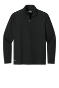Eddie Bauer Adventurer Recycled Performance Quarter Zip Pullover — EB120 — Deep Black flat front