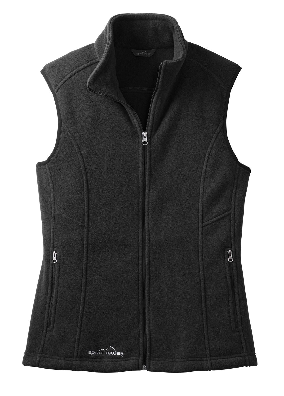 Eddie Bauer Women's Fleece Vest — EB205 — Black flat front