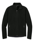 Port Authority Value Fleece Jacket - Embroidered — F217 — Black flat front