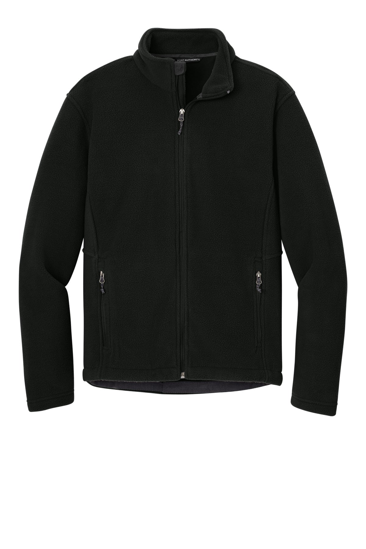 Port Authority Value Fleece Jacket - Embroidered — F217 — Black flat front
