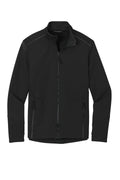 Port Authority Collective Tech Soft Shell Jacket - Embroidered — J921 — Deep Black flat front