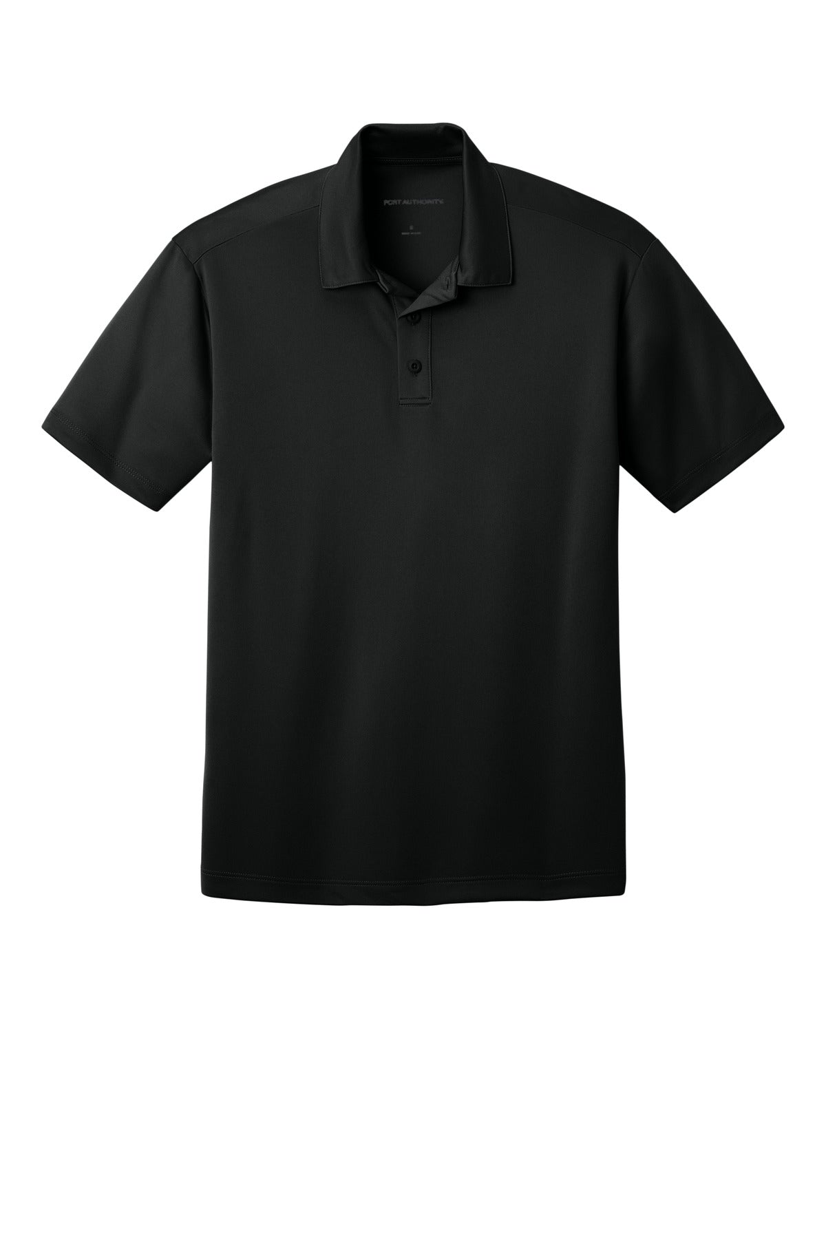 Port Authority Tall Silk Touch Performance Polo - Printed — TLK540 — Black flat front