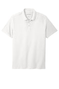 Port Authority SuperPro React Polo - Embroidered — K810 — White flat front