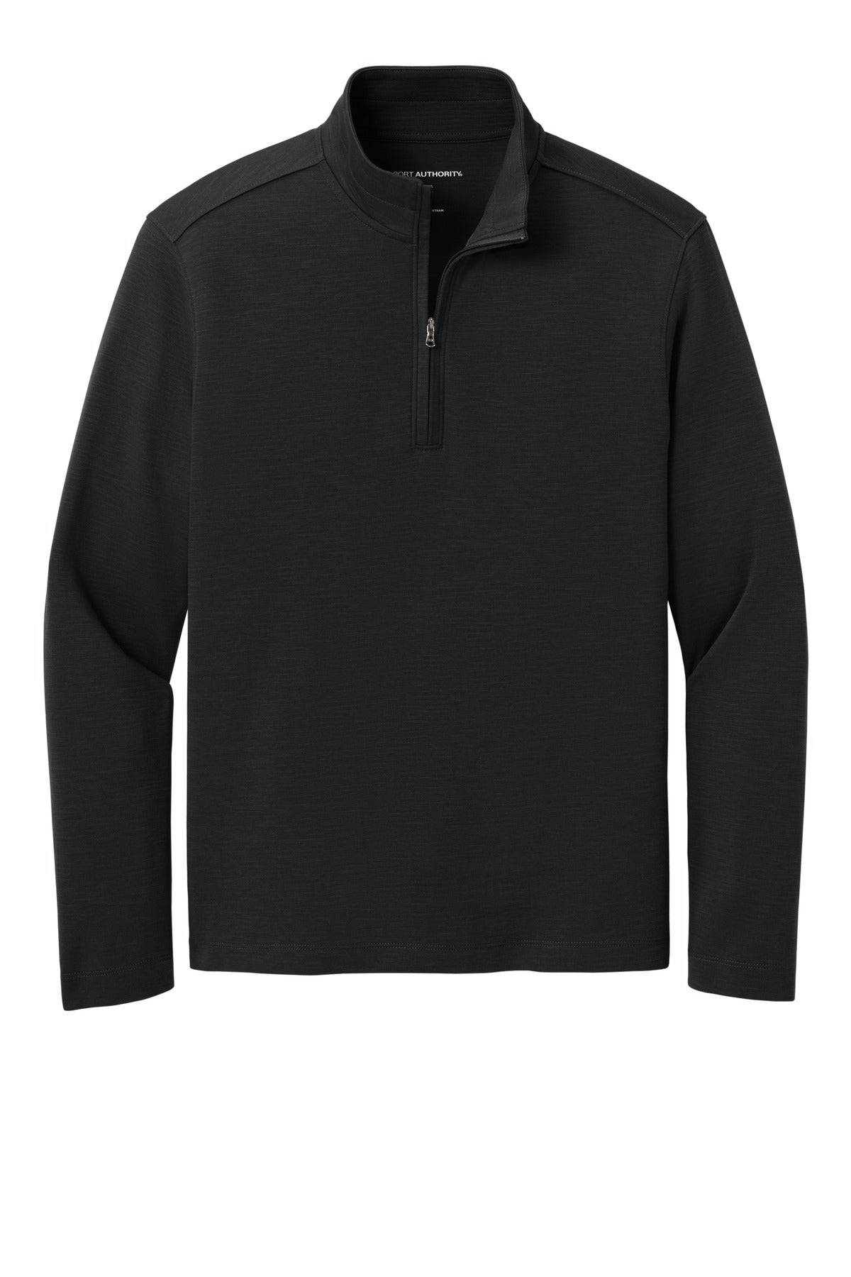 Port Authority Breakwater Lightweight Quarter Zip Pullover — K820 — Deep Black flat front