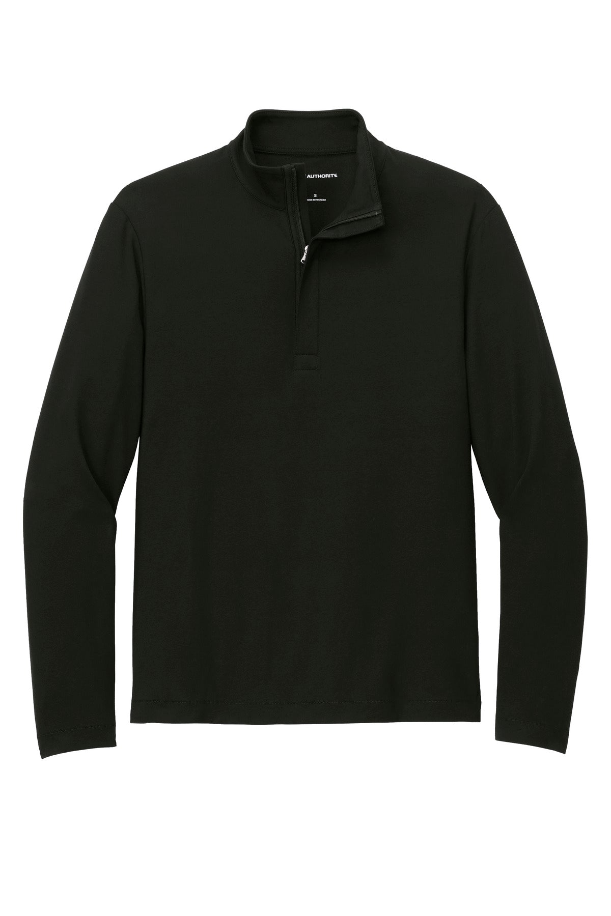 Port Authority Fairway Stretch Quarter Zip Sweatshirt — K829 — Deep Black flat front