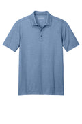 Port Authority Fine Performance Pique Blend Polo - Printed — K830 — Aegean Blue Heather flat front