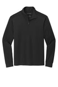 Port Authority C-FREE Snag-Proof Quarter Zip Sweatshirt - Embroidered — K865 — Deep Black flat front