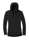 OGIO Women's Luuma Midweight Pullover Hoodie — LOG810 — Blacktop flat front