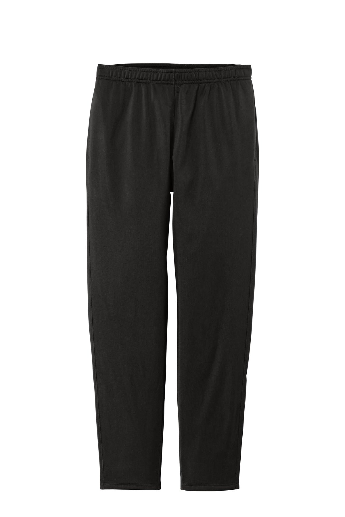 Sport-Tek Women's Tricot Warm-Up Pant — LPST95 — Black flat front