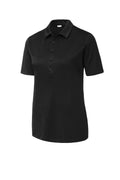 Sport-Tek Women's UPF 50 Performance Polo — LST520 — Black flat front
