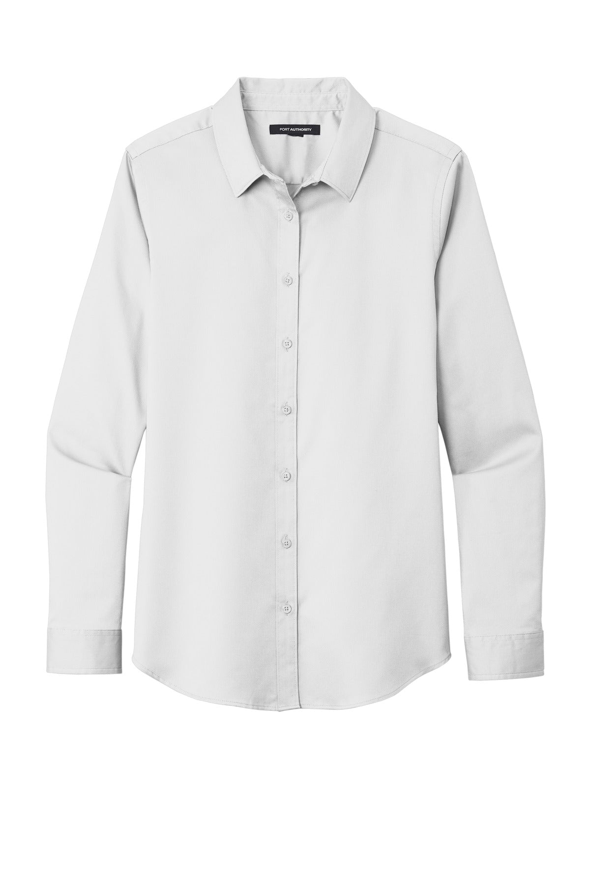 Port Authority Women's SuperPro React Dress Shirt — LW808 — White flat front