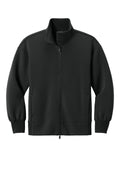 Mercer + Mettle Women's Soft Spacer UPF 50+ Full Zip Sweatshirt — MM3103 — Deep Black flat front
