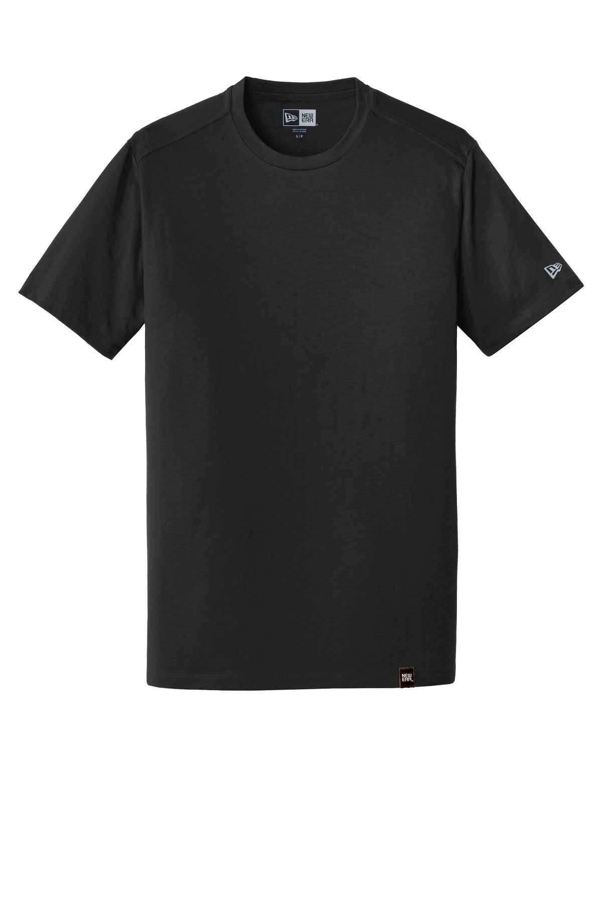 New Era Heritage Blend T-shirt — NEA100 — Black flat front