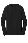 New Era Heritage Blend Long Sleeve T-shirt — NEA102 — Black flat front