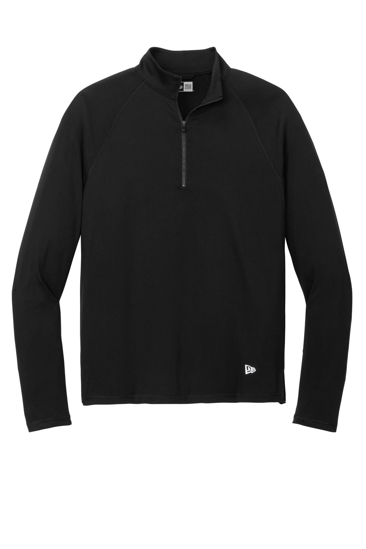 New Era Power Half Zip Performance Shirt — NEA228 — Black flat front