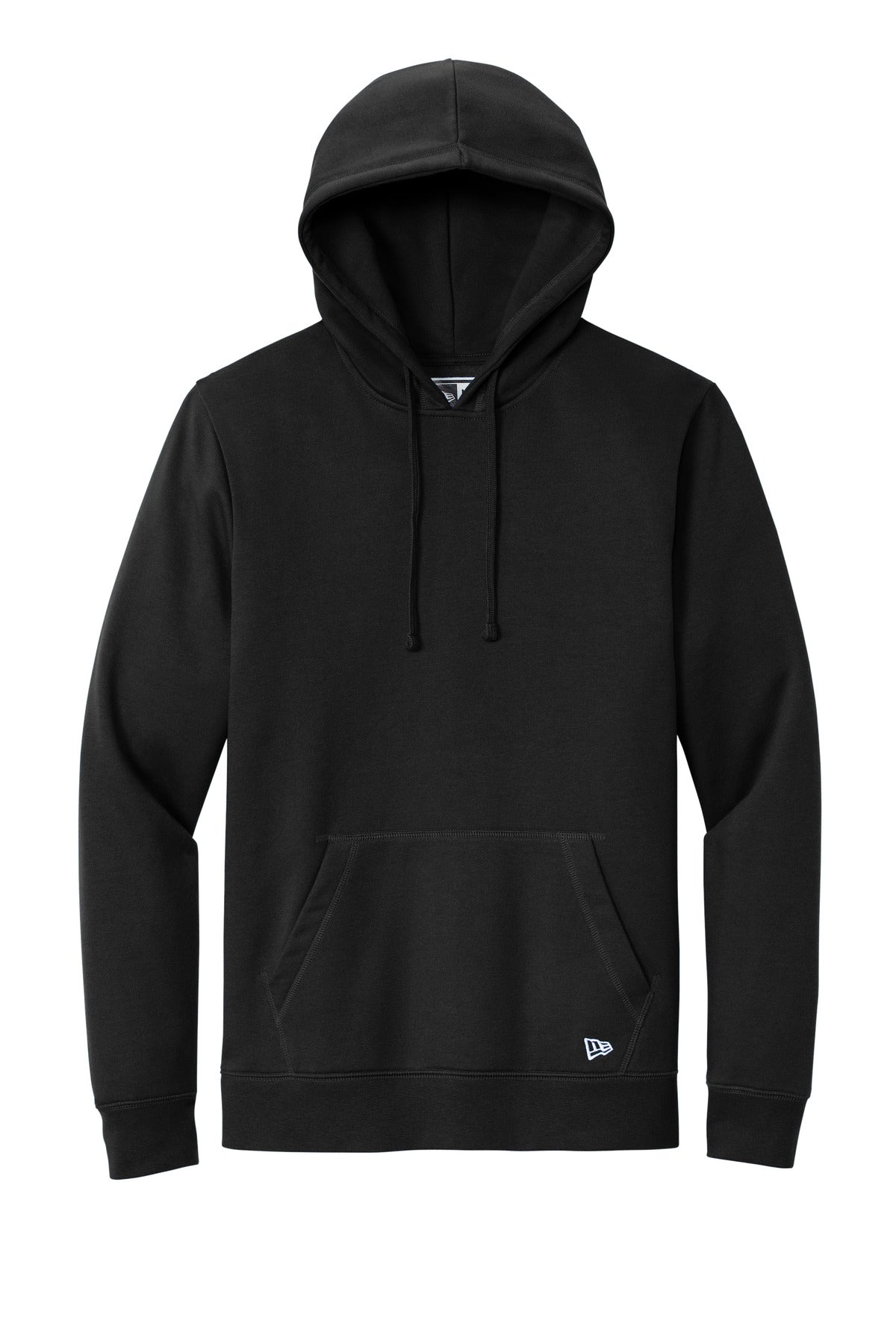 New Era Comeback Midweight Pullover Hoodie — NEA550 — Black flat front
