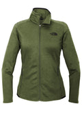 The North Face Women's Skyline Full Zip Fleece Jacket - Embroidered — NF0A7V62 — Four Leaf Clover Heather flat front