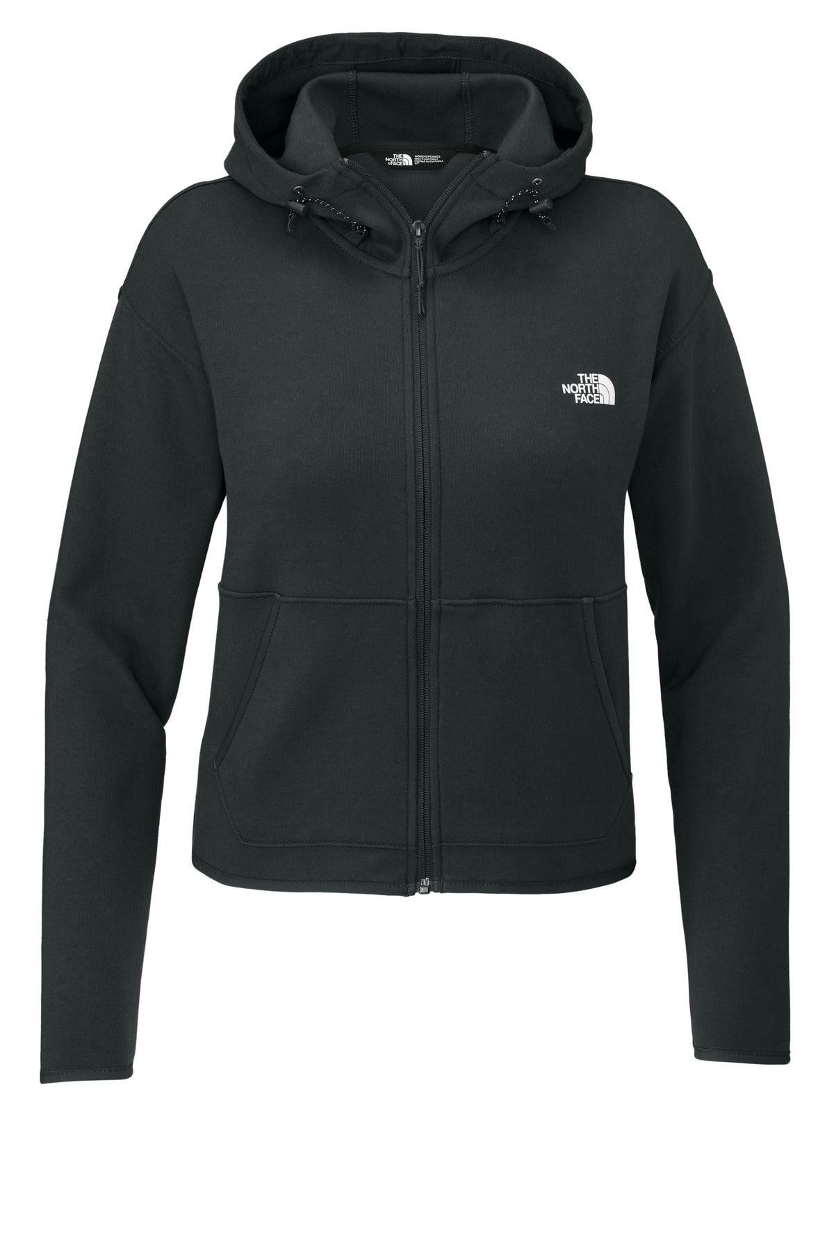 The North Face Women's Double-Knit Zip Hoodie — NF0A8BUT — Asphalt Grey flat front