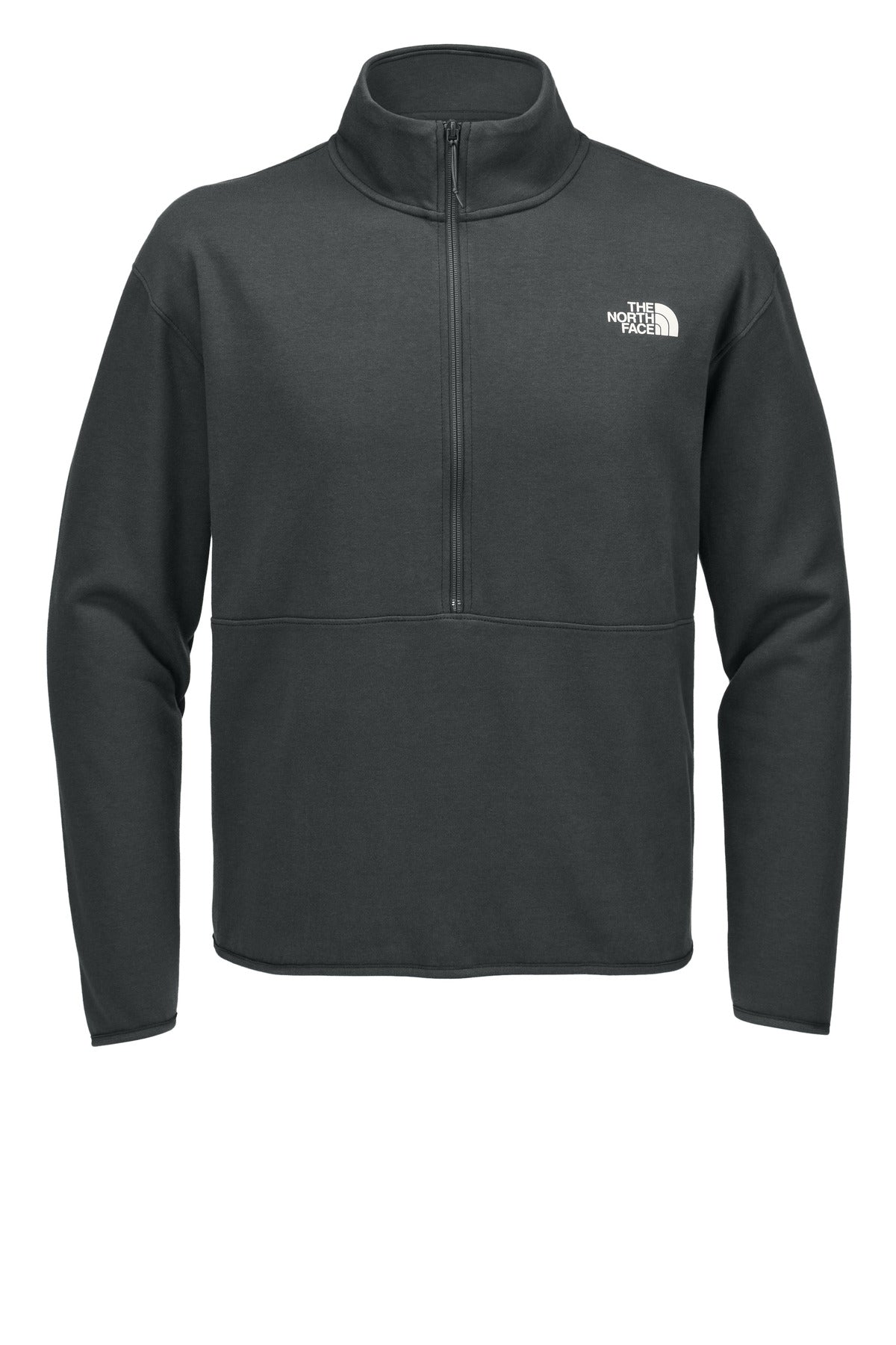 The North Face Double-Knit Half Zip Pullover — NF0A8C5G — Asphalt Grey flat front
