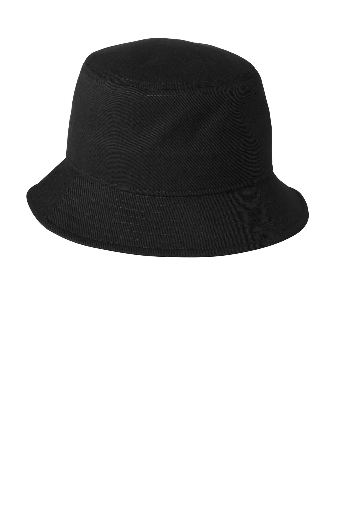 Nike Swoosh Bucket Hat — NKBFN6319 — Black flat front