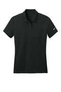 Nike Women's Dry Essential Solid Polo — NKBV6043 — Black flat front
