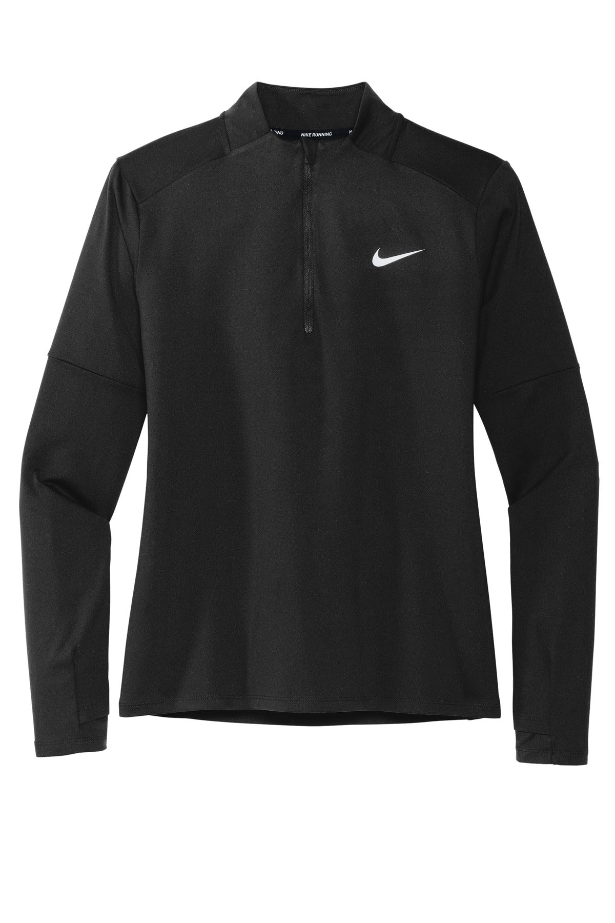 Nike Women's Dri-FIT Element 1/2-Zip Top — NKDH4951 — Black flat front