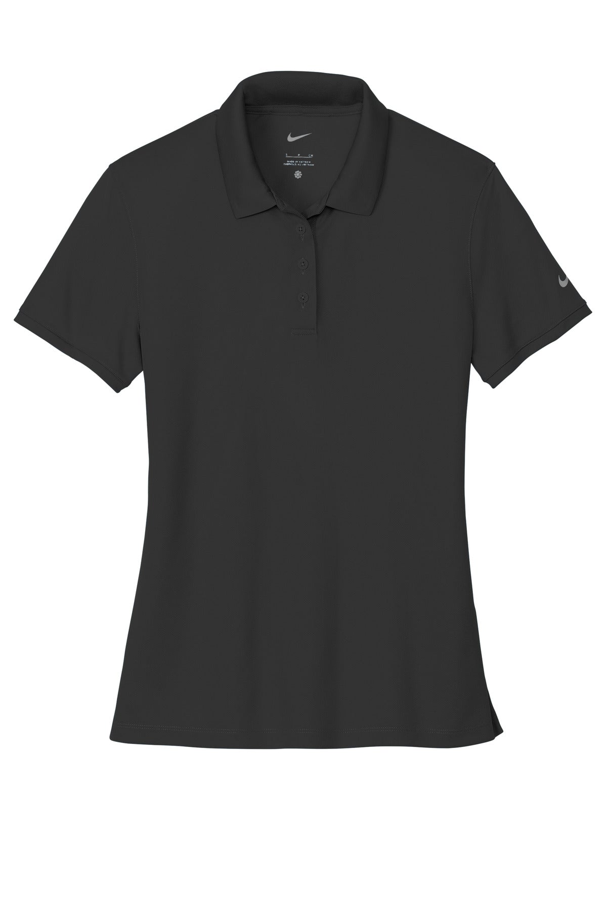 Nike Women's Victory Solid Polo — NKDX6685 — Black flat front